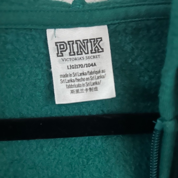 PINK Victoria's Secret Green Zip-Up - Picture 5 of 14